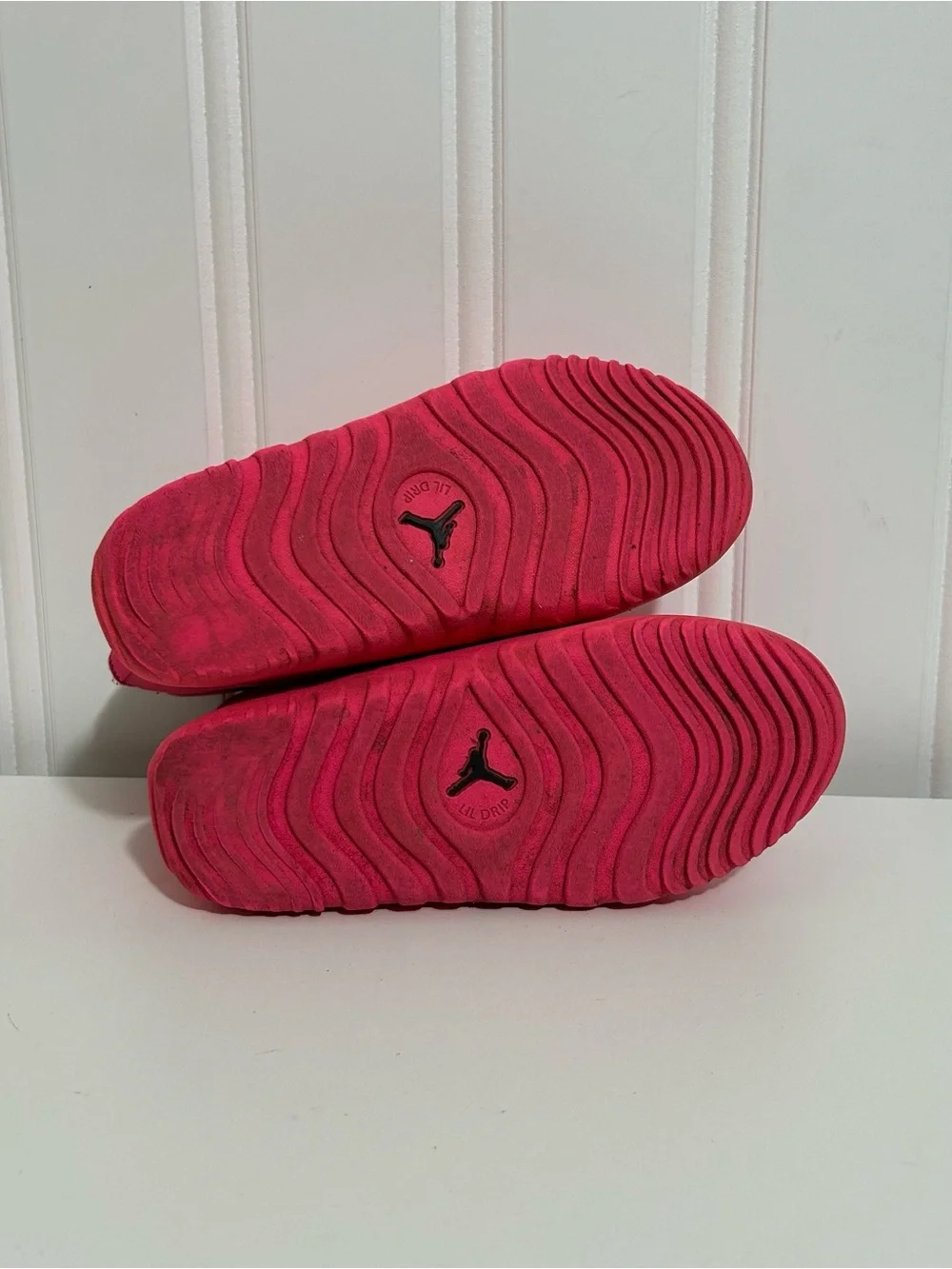 Jordan lil drip pink neoprene rubber boots